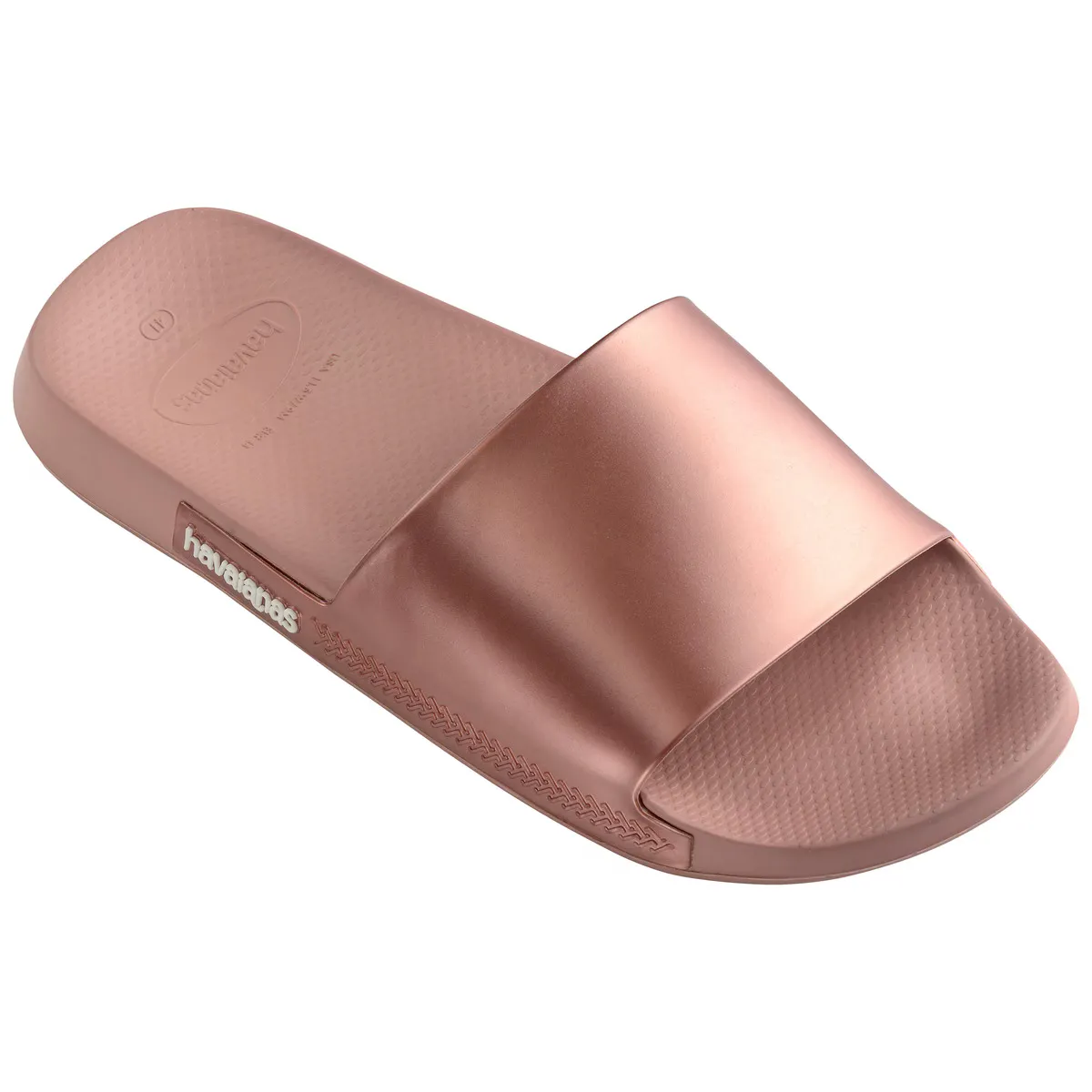 Шлепанцы унисекс Классические шлепанцы Havaianas с металлическим отливом, цвет Rosa — фото 2