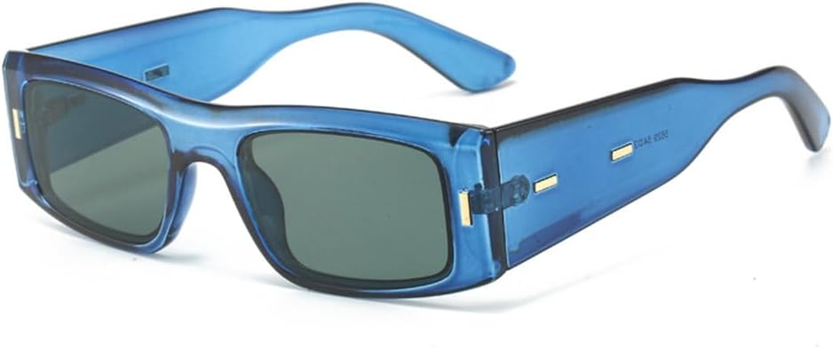 

Солнцезащитные очки MUTYNE в винтажном квадратном стиле с контрастными цветами, женские, с защитой от УФ-излучения UV400, модные, с леопардовым принтом, мужские, в стиле панк, Clear Blue