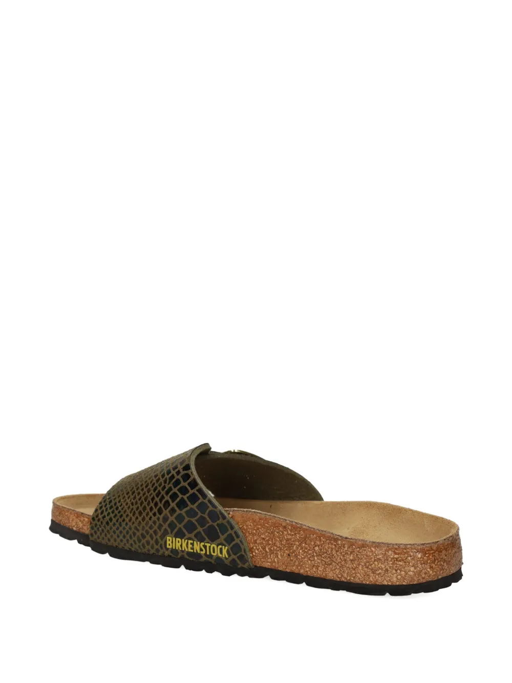 Сандалии с тиснением под змеиную кожу и пряжкой BIRKENSTOCK, зеленый — фото 3