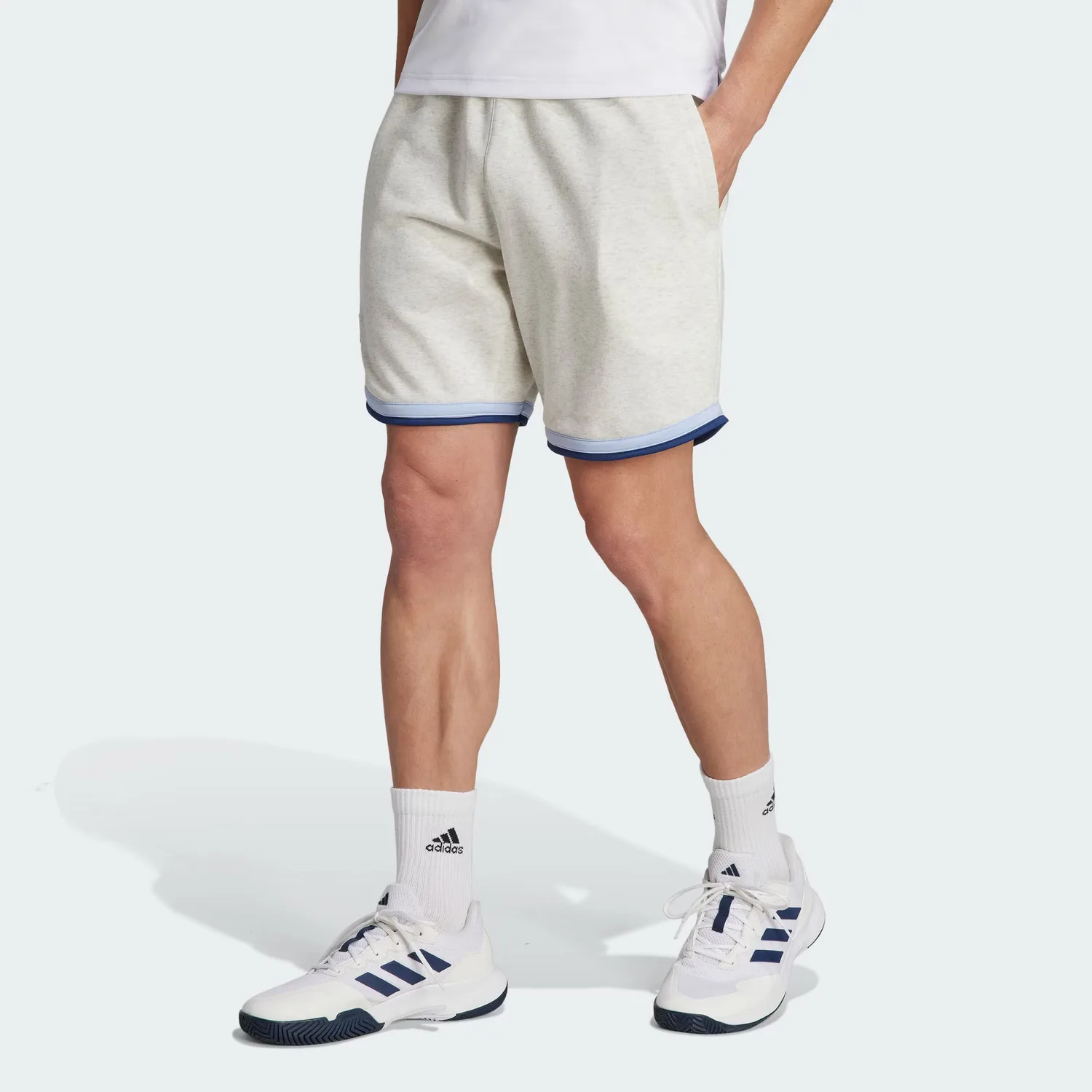 Adidas Clubhouse Premium Shorts спортивные шорты мужские белые — фото 4