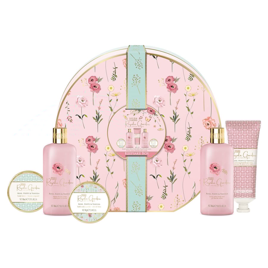 

Baylis&Harding, Royale Garden Rose, Poppy & Vanilla - роскошный подарочный набор в красивой коробке, 5 шт.
