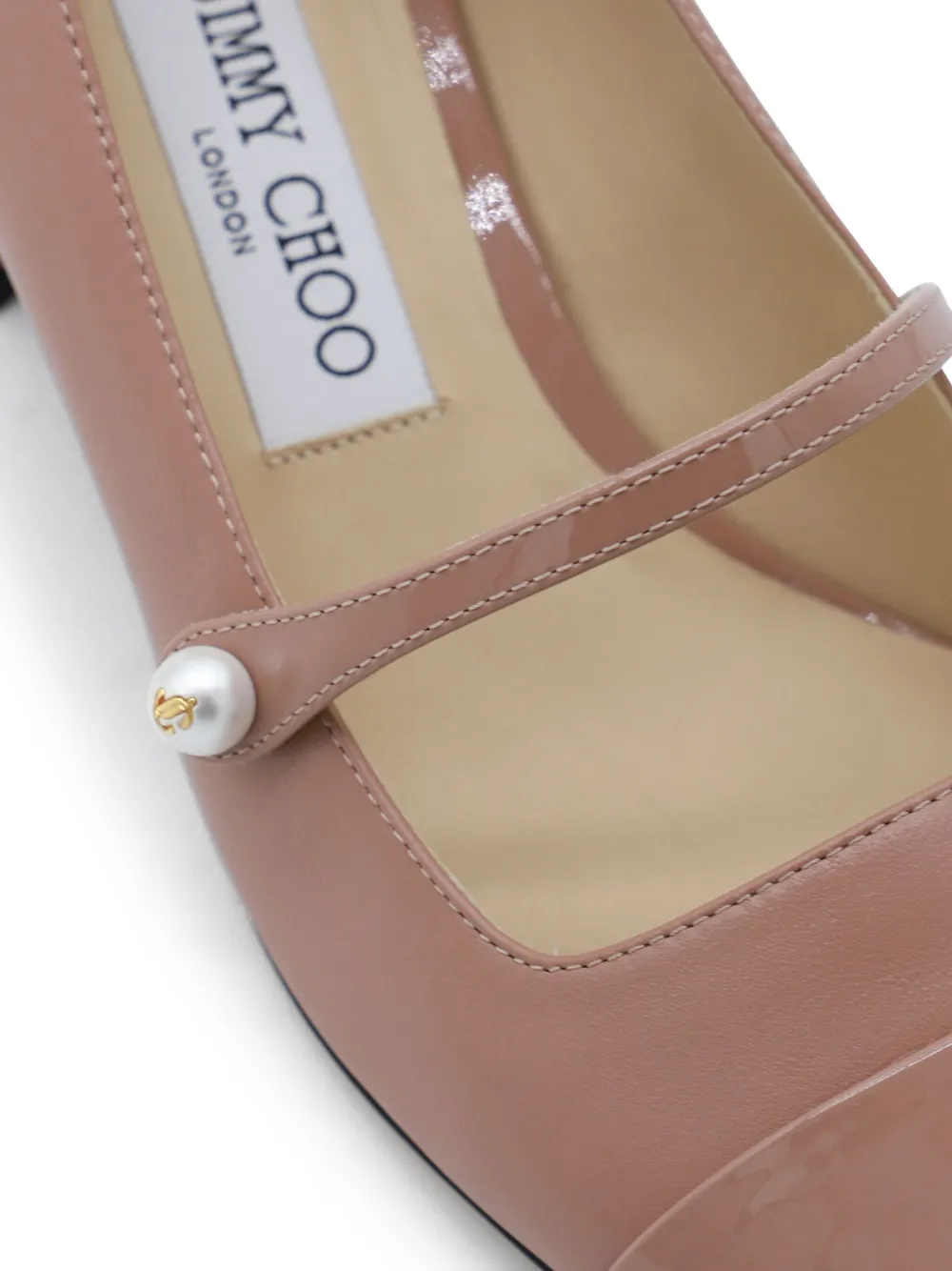 Декорированные туфли на блочном каблуке JIMMY CHOO, нейтральный — фото 4