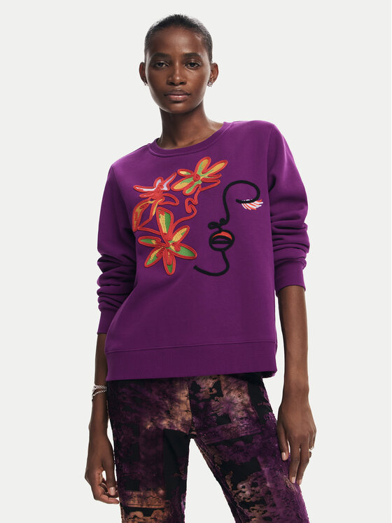 

Толстовка обычного кроя Desigual, фиолетовый