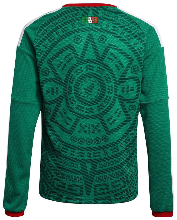 Домашняя футболка с длинными рукавами Adidas Mexico 26, зеленый — фото 2