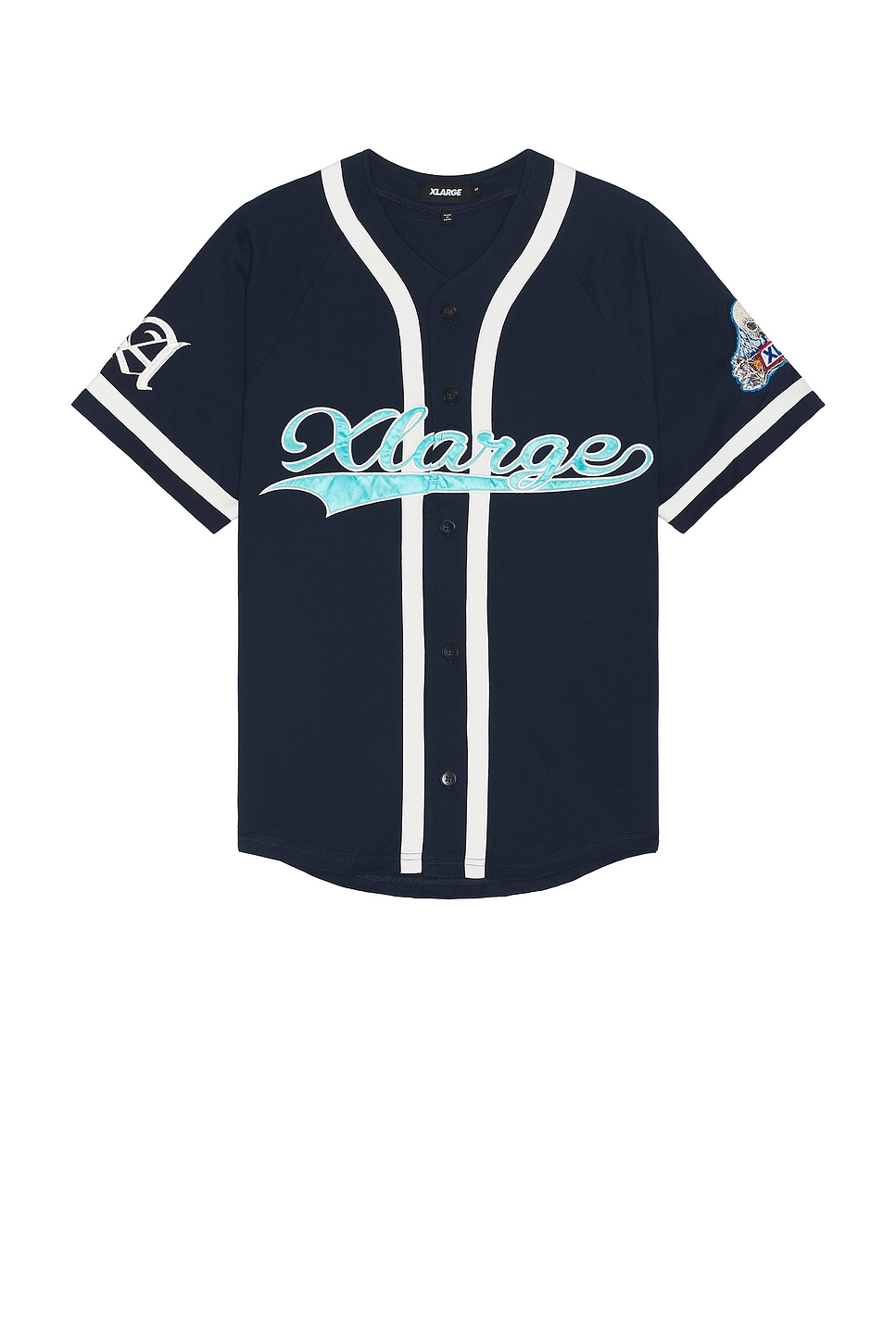 

Вышитая бейсбольная рубашка Xlarge, синий
