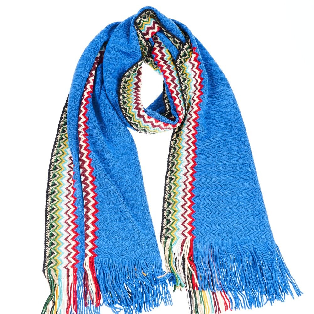 

Шерстяной мужской шарф Missoni, синий