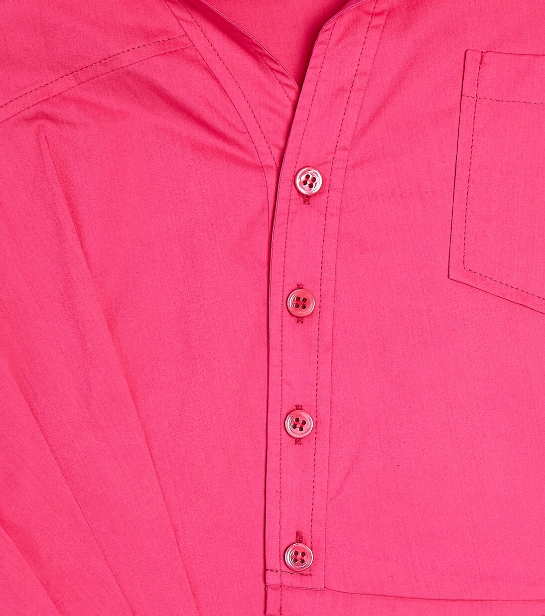 Топ la chemise mejean из льна и хлопка Jacquemus Enfant, розовый — фото 2