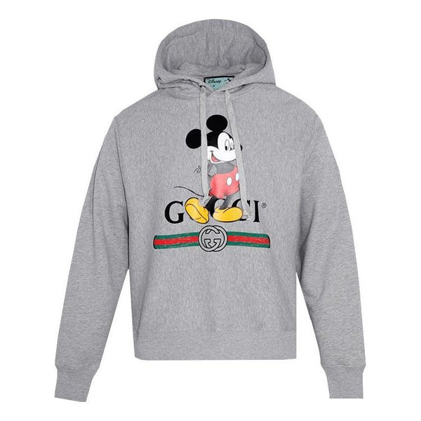 

Толстовка guccl x disney mickey mouse printed loose for men grey Gucci, серый