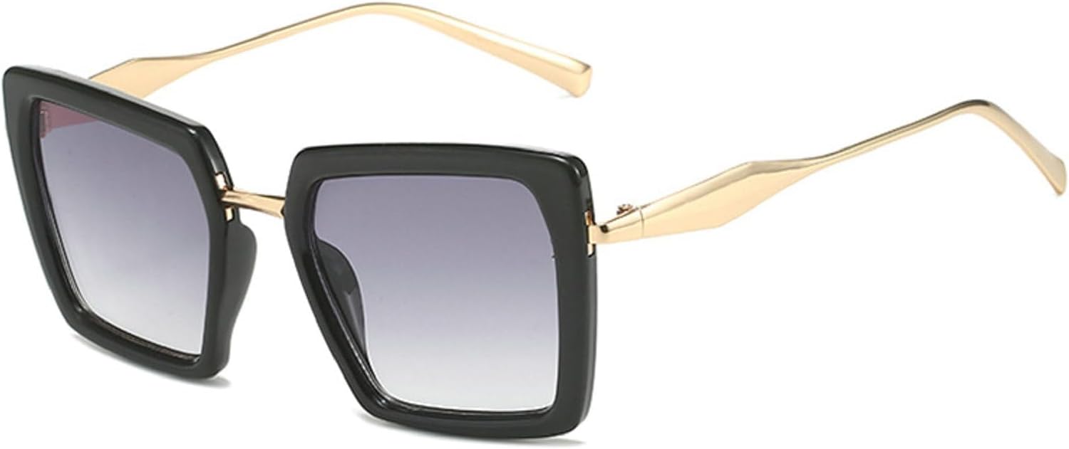 

Мужские солнцезащитные очки квадратной формы, модные солнцезащитные очки с леопардовым принтом, женские солнцезащитные очки в стиле панк с градиентным переходом цвета 3226 Melrose, Black