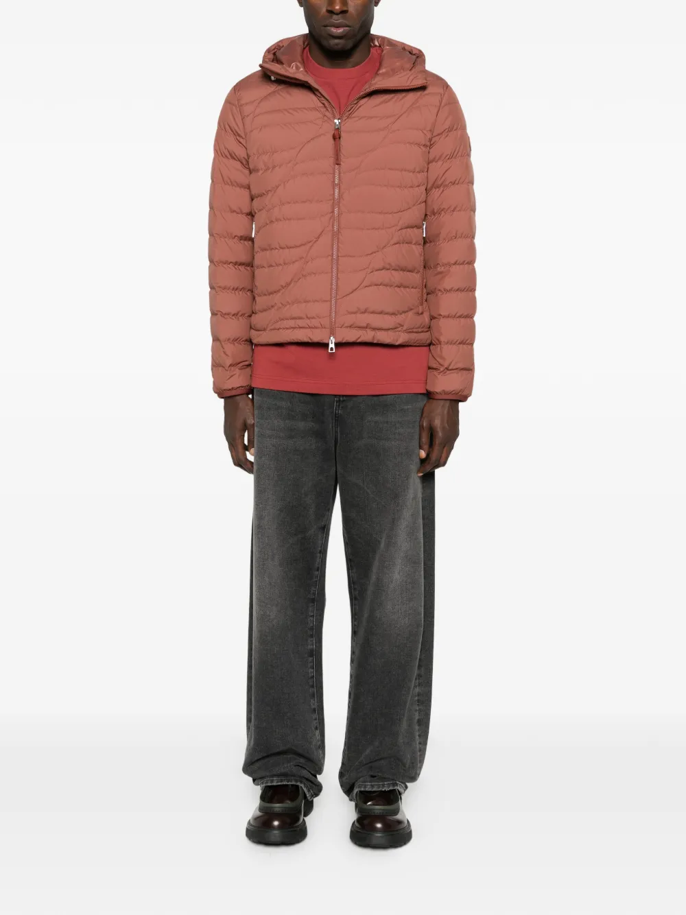 Стеганая куртка Chitu с капюшоном Moncler, коричневый — фото 2