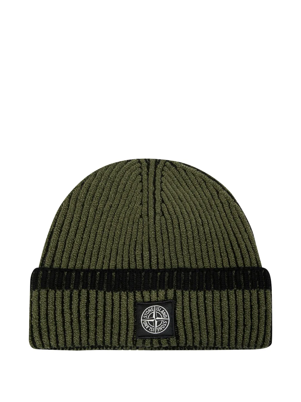 

Вязаная шапка в рубчик Stone Island, зеленый