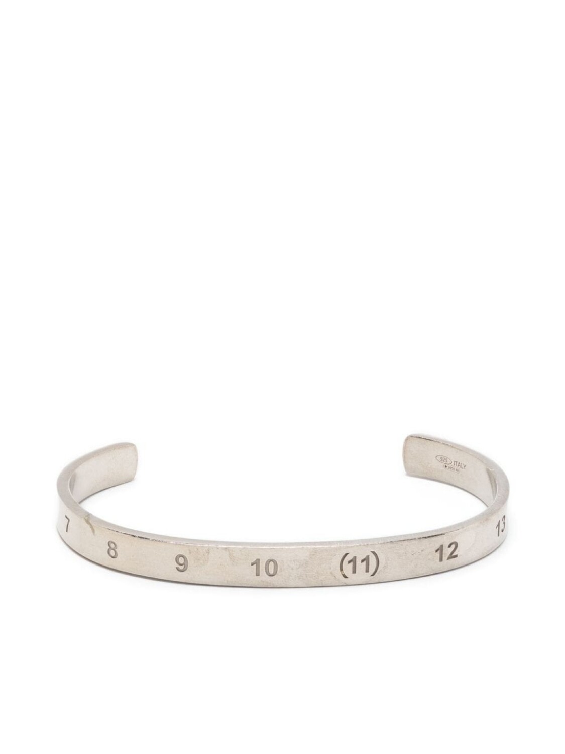 

Браслет-кафф Numerical с гравировкой Maison Margiela, серебряный
