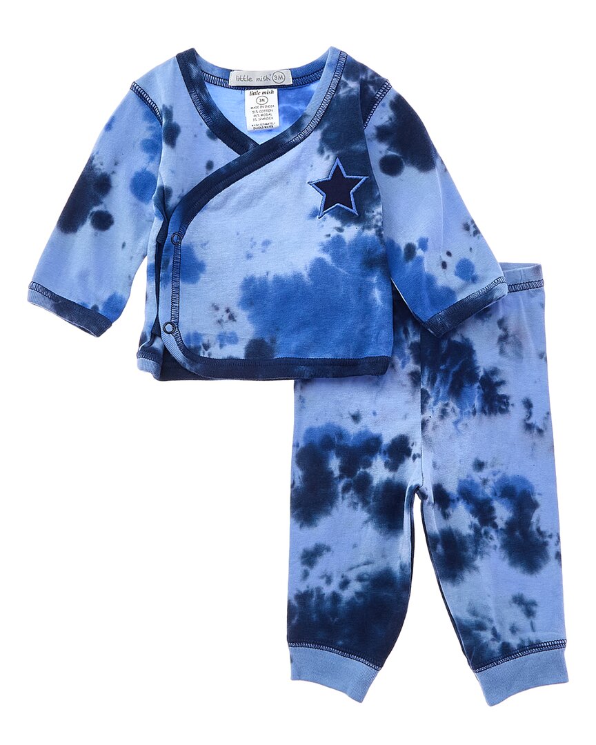 

LITTLE MISH набор из 3 предметов Star Tie-Dye, синий