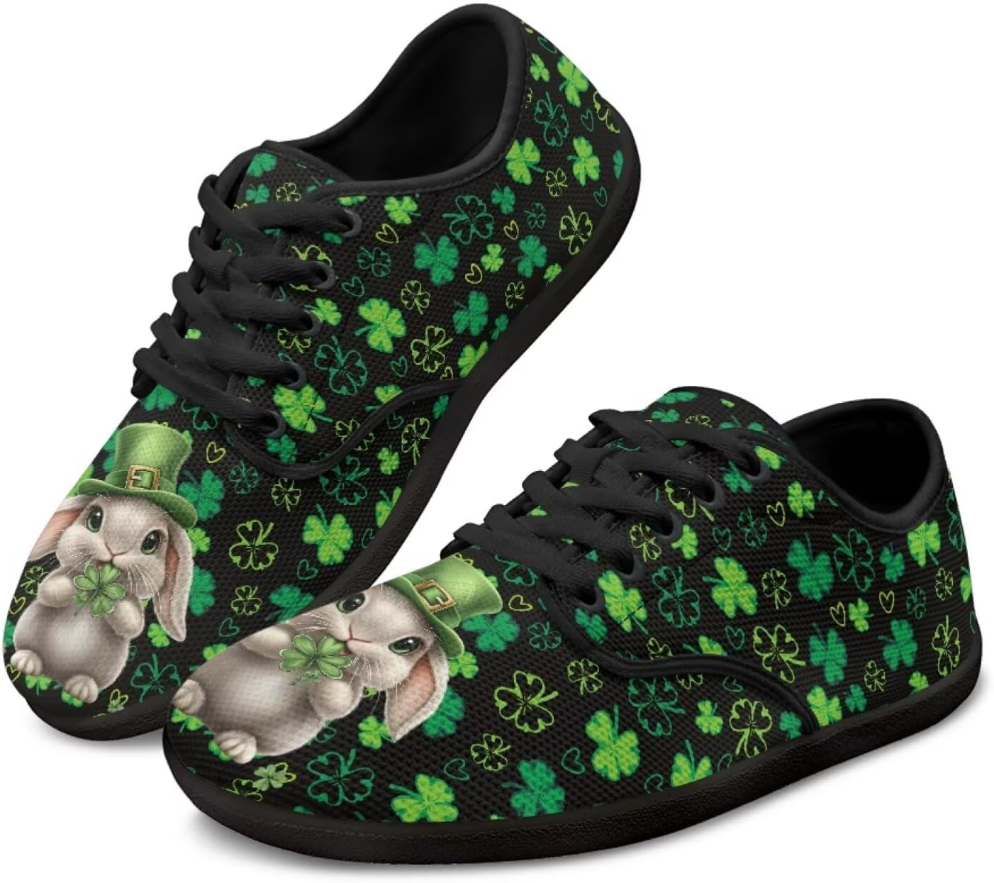 

Кроссовки на шнуровке с графическим принтом Chaqlin, St. Patrick's Day Rabbit