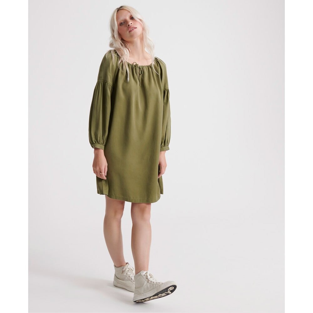 

Короткое платье Superdry Arizona Peek A Boo, зеленый