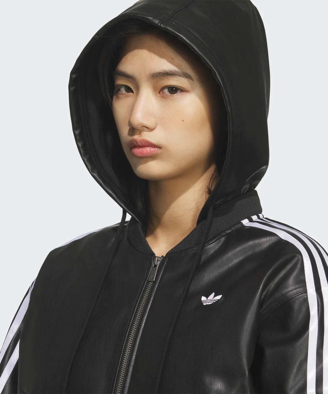 Жакет оверсайз с панелями Adidas Originals, чёрный — фото 3