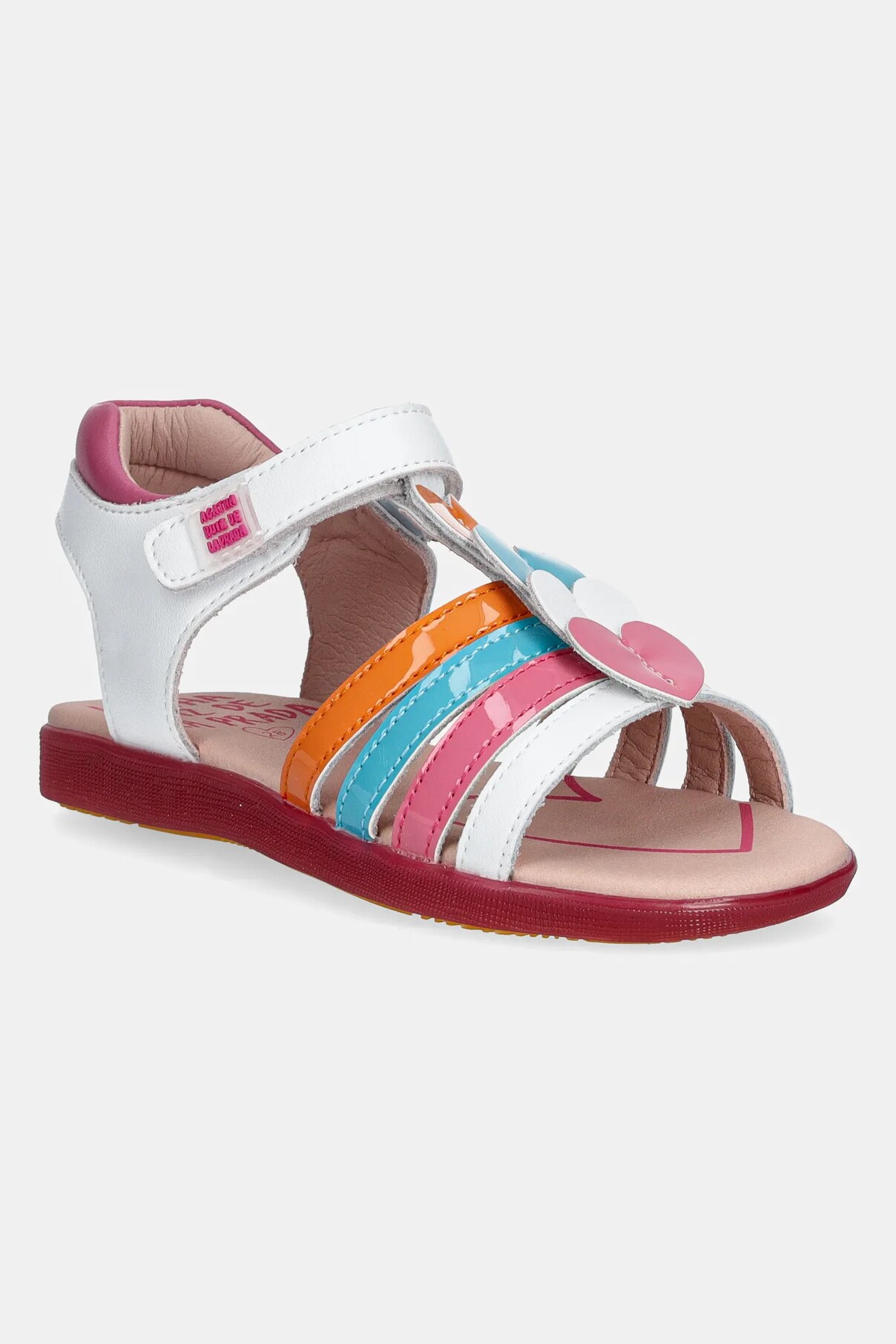

Детские кожаные сандалии Agatha Ruiz de la Prada, белый
