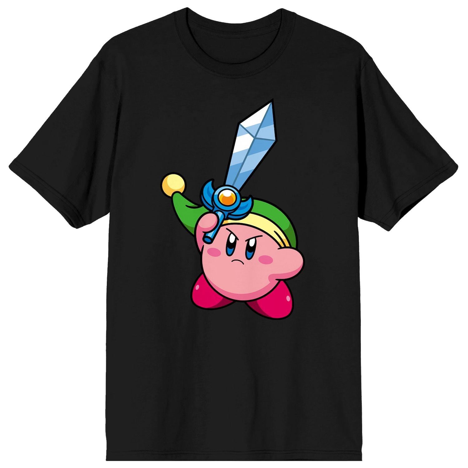 

Мужская розовая футболка с мечом Kirby Mochi Licensed Character, Розовый, Мужская розовая футболка с мечом Kirby Mochi Licensed Character