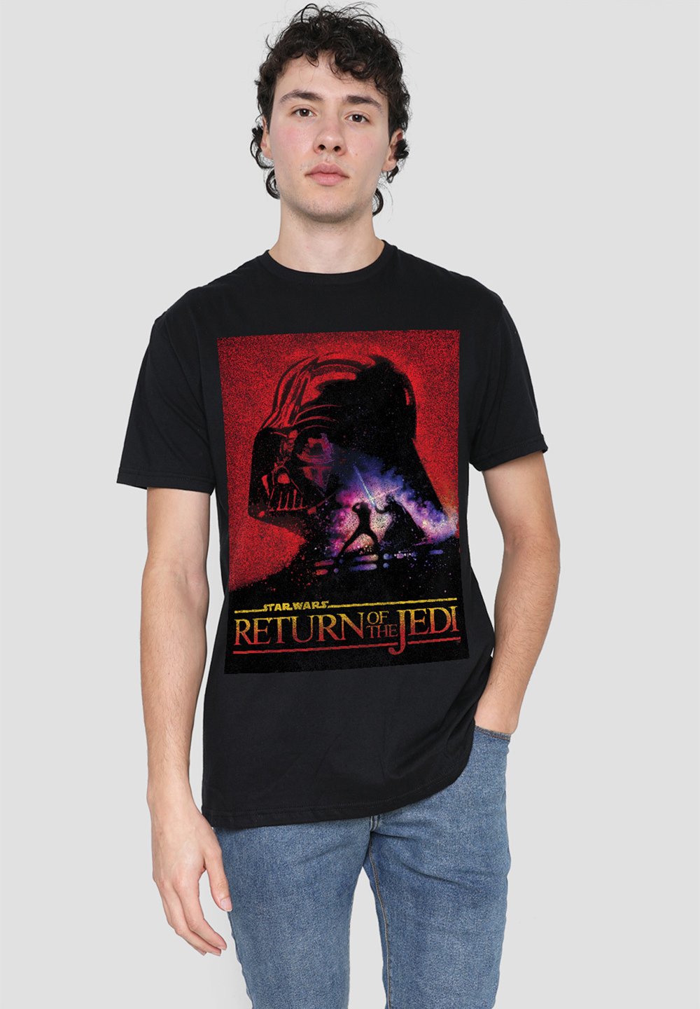 

Футболка с принтом RETURN OF THE JEDI BLOCK Star Wars, черный
