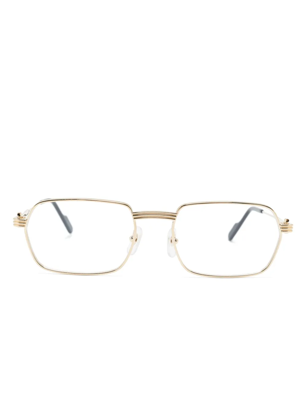 

Очки в прямоугольной оправе Cartier Eyewear, золотой