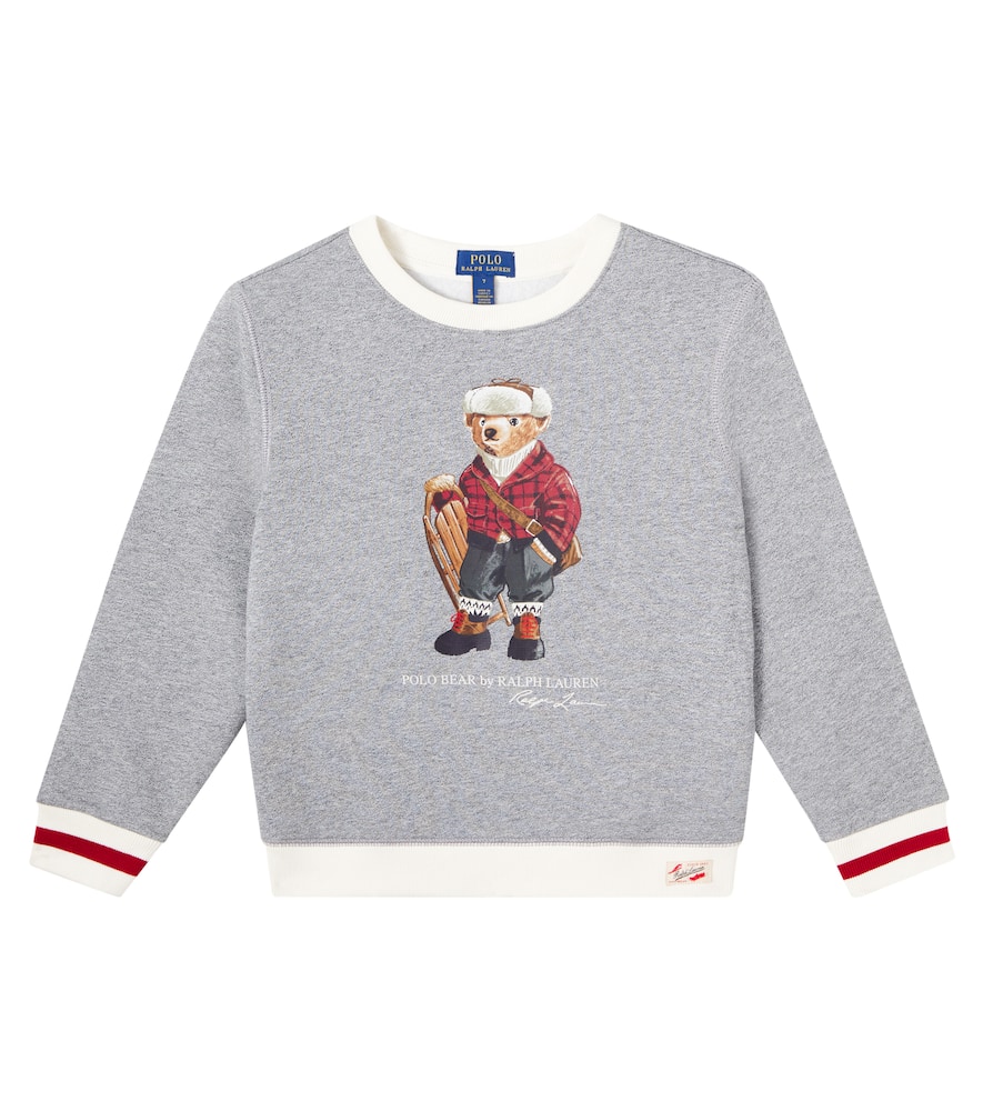 

Свитшот Polo Bear из хлопковой смеси Polo Ralph Lauren Kids, Hol25 Bear Vintage Pepper Hthr