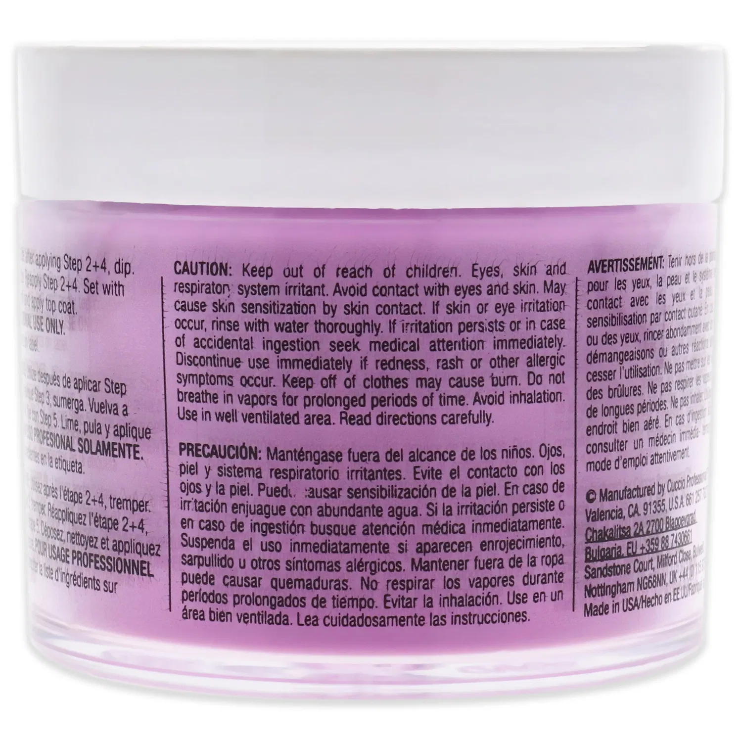 Система для наращивания ногтей Pro Powder Polish Nail Colour Dip System - Take On Me от Cuccio Colour for Women - 1,6 унции (47 г) пудры для ногтей, розовый — фото 2