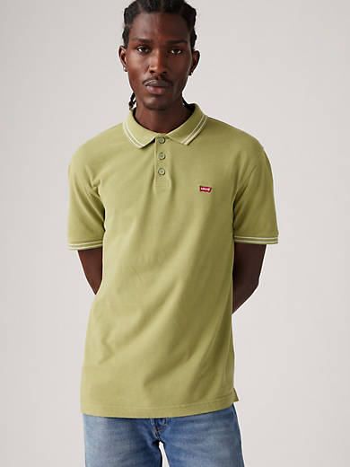 

Рубашка поло Housemark Levi's, цвет Vine Tipping Stripe Sage - Green