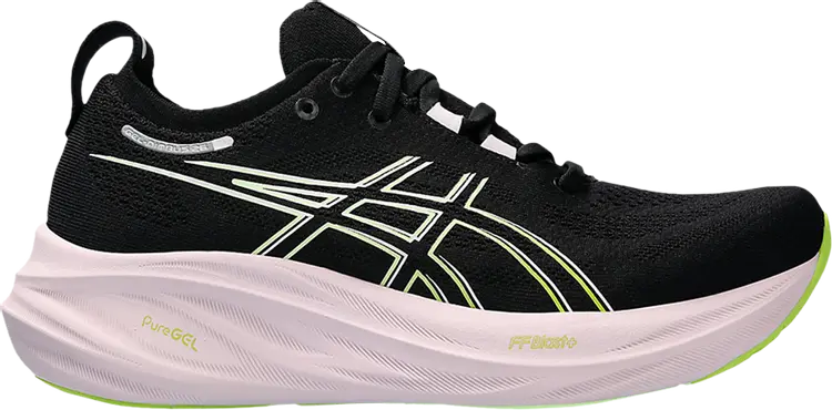 

Кроссовки Wmns Gel Nimbus 26 'Black Neon Lime', черный