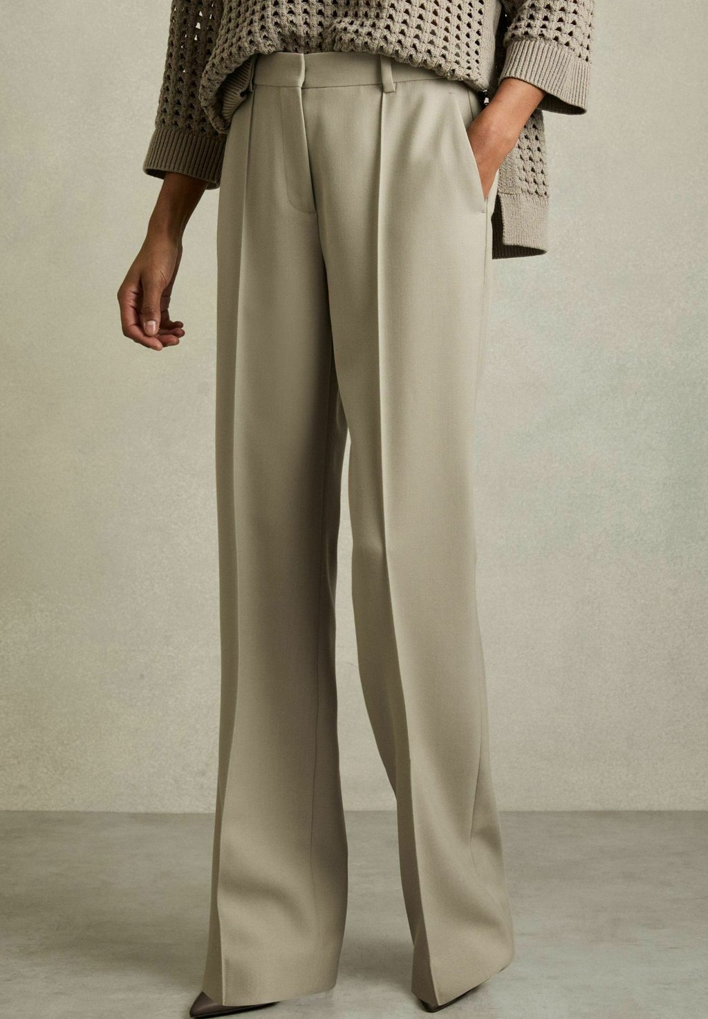 

Брюки BRITTANY STRAIGHT-LEG TEXTURED Reiss, бежевый