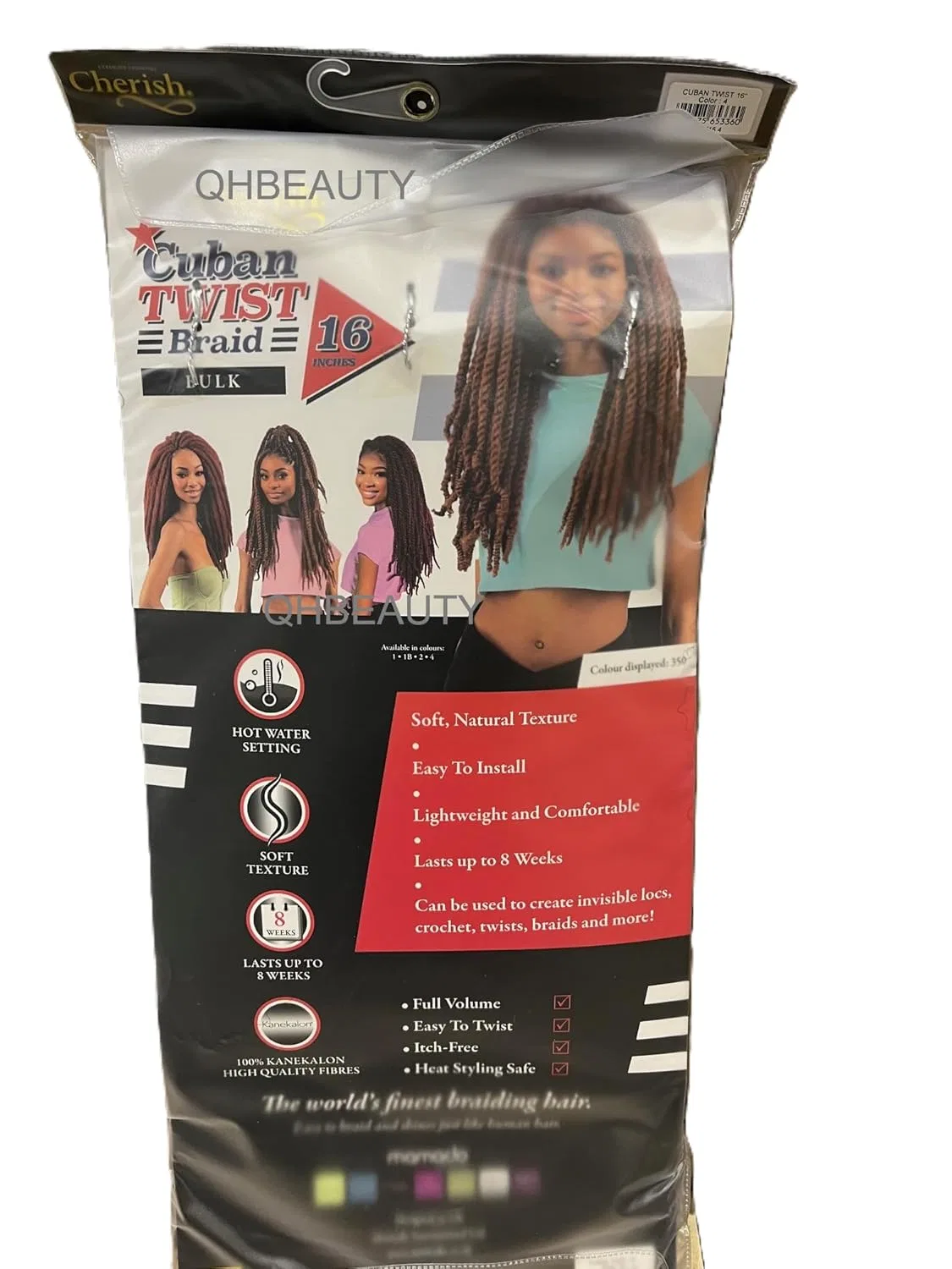Кубинские косы из канекалона Cherish Cuban Twist Braid Hair, 40.6 см, цвет 4 Cherish — фото 2
