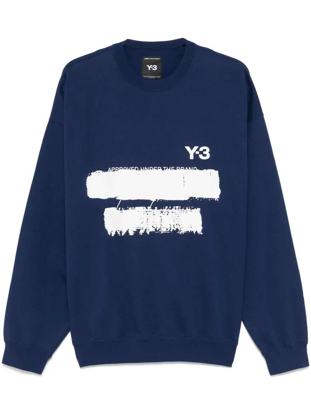 

Толстовка с графичным принтом из коллаборации с adidas Y-3, синий