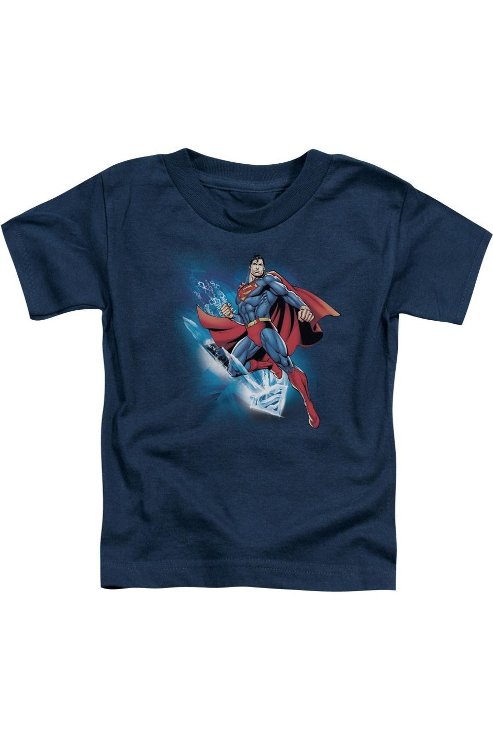 

Футболка с коротким рукавом Superman Crystallize для малышей Gildan, темно-синий