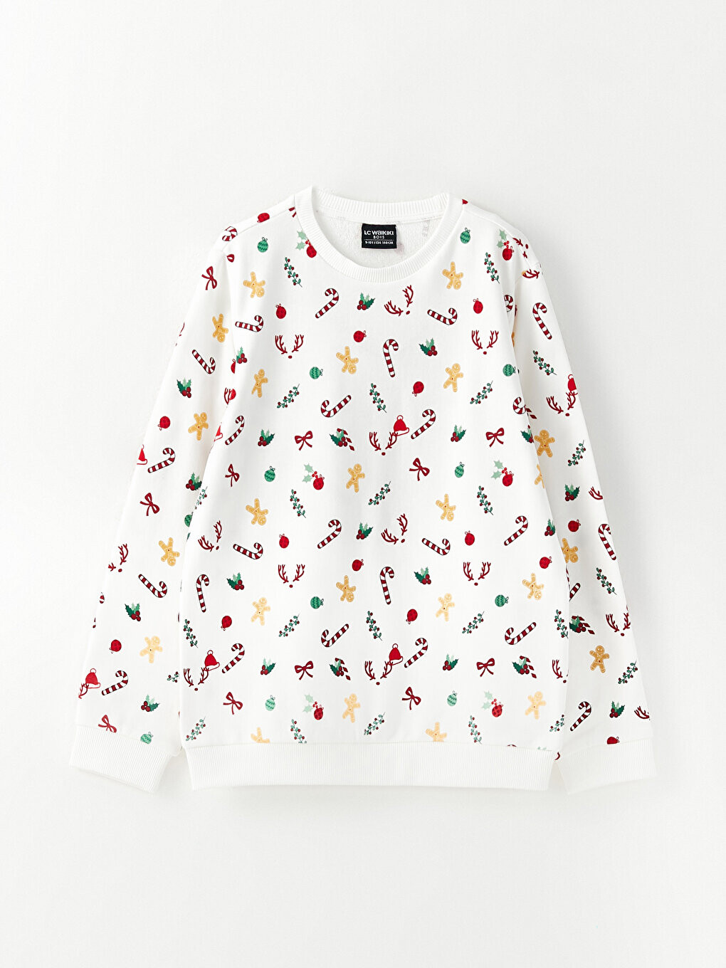 

Толстовка для мальчика с длинными рукавами и круглым вырезом в рождественском стиле LC WAIKIKI, от белого, Белый, Толстовка для мальчика с длинными рукавами и круглым вырезом в рождественском стиле LC WAIKIKI, от белого