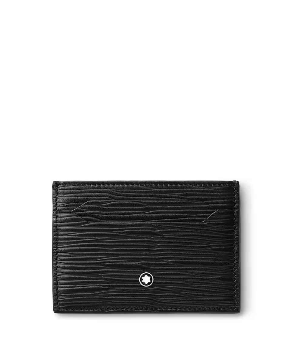 

Черная кожаная визитница унисекс Montblanc, чёрный