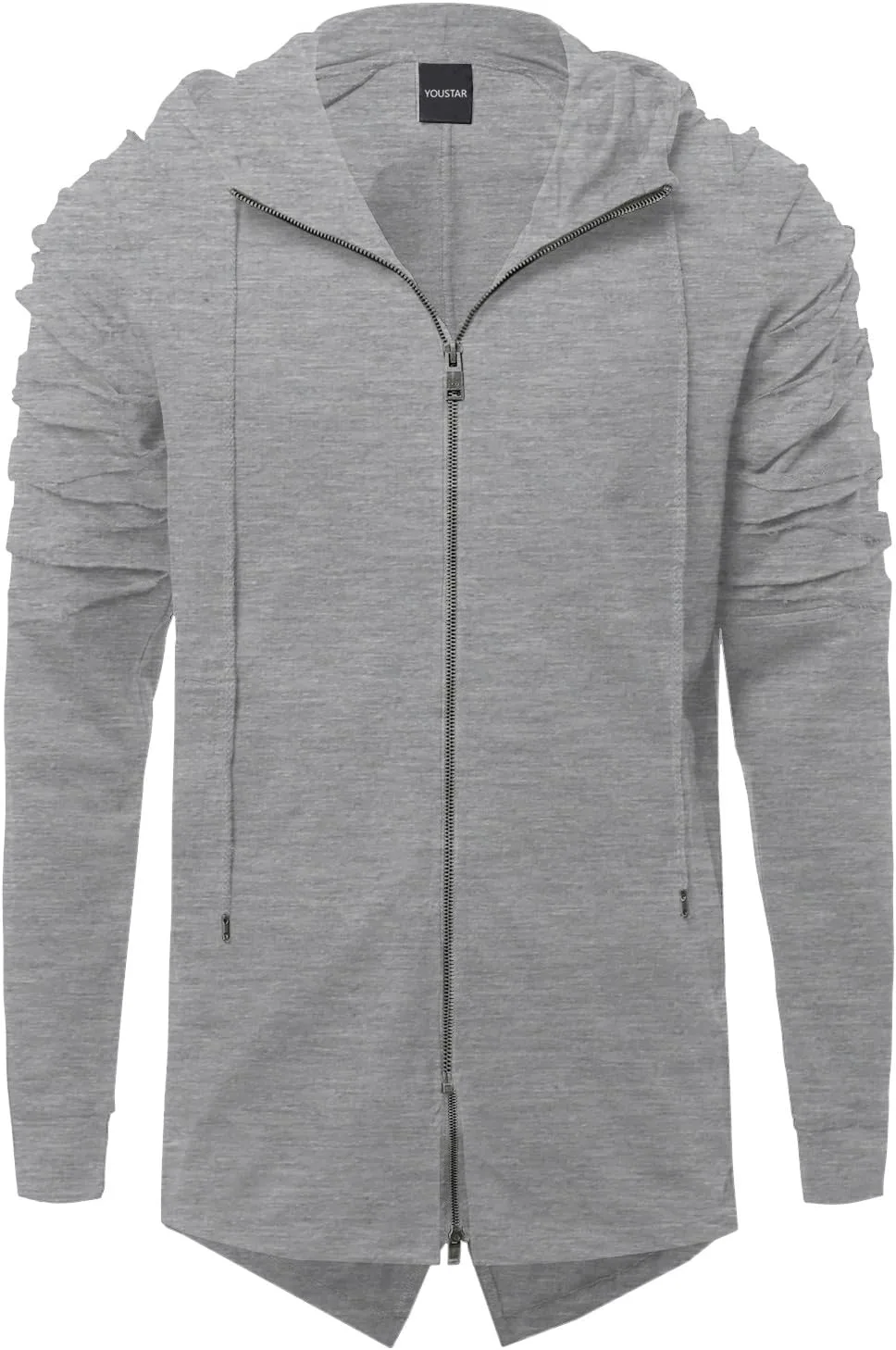 

Youstar мужская оверсайз худи с прорезями на рукавах