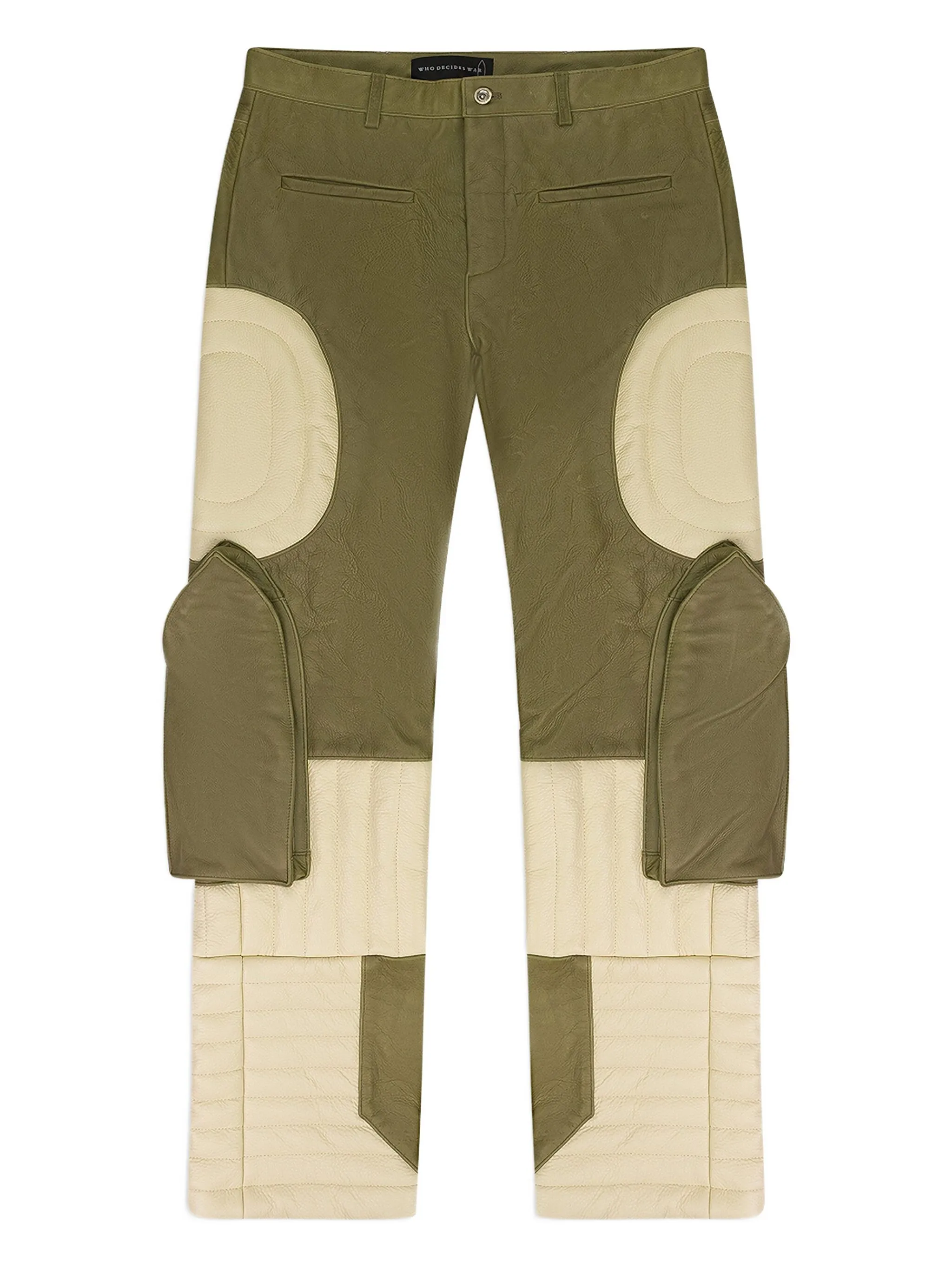 

Кожаные брюки Who Decides War, зеленый
