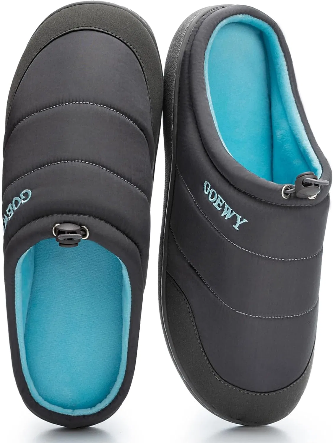 Тапочки мужские с памятью формы, Grey/Blue GOEWY