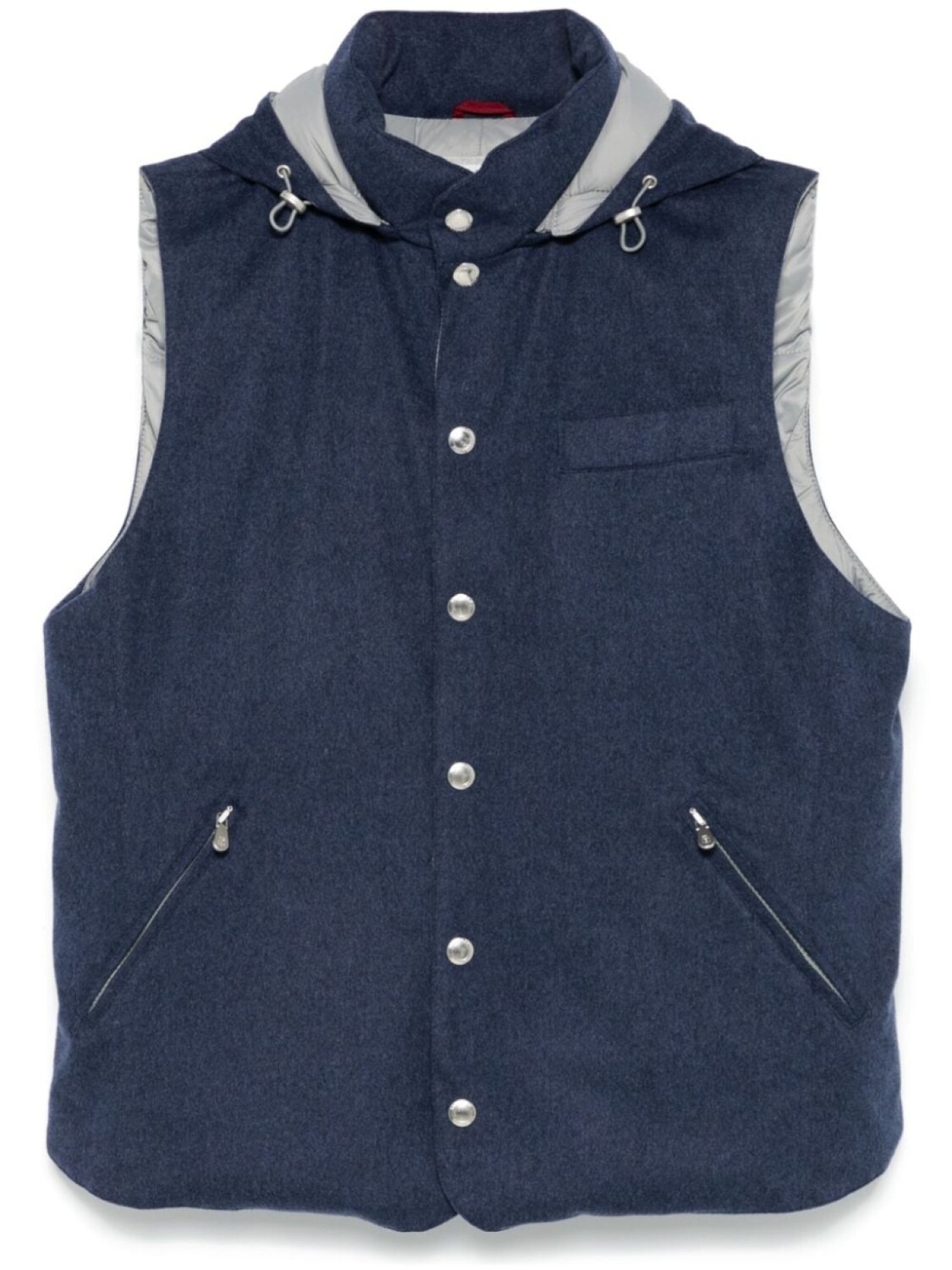 

Шерстяной жилет Brunello Cucinelli, синий