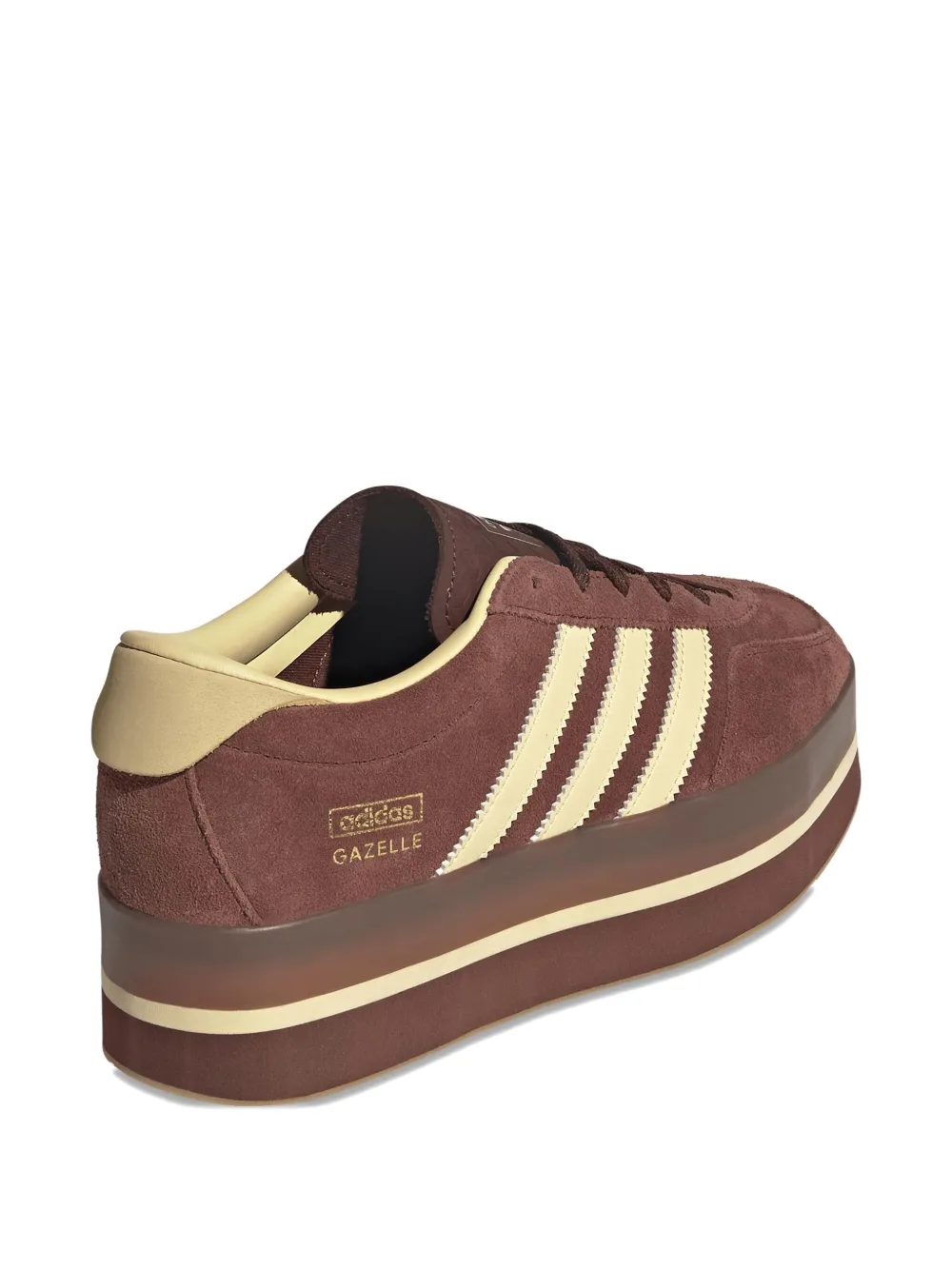 Кроссовки Gazelle Stack Adidas, коричневый — фото 3