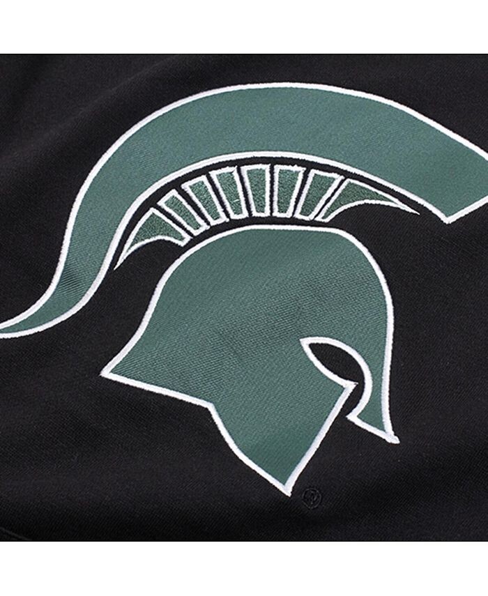 Черный пуловер с капюшоном и большим логотипом Big Boys Michigan State Spartans Stadium Athletic, черный — фото 3