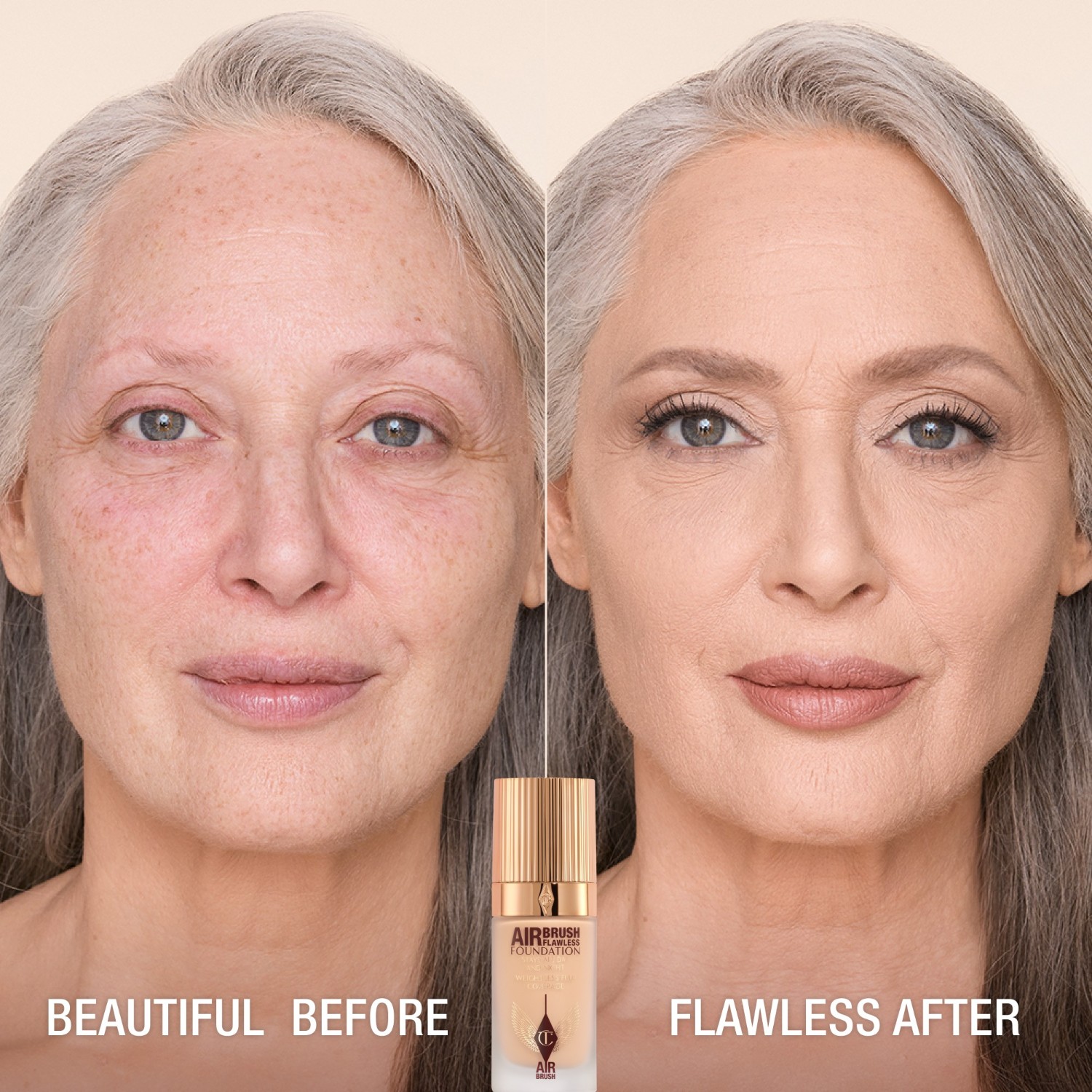Тональный крем для лица airbrush flawless Charlotte Tilbury, cool 4, объем 30 мл — фото 2