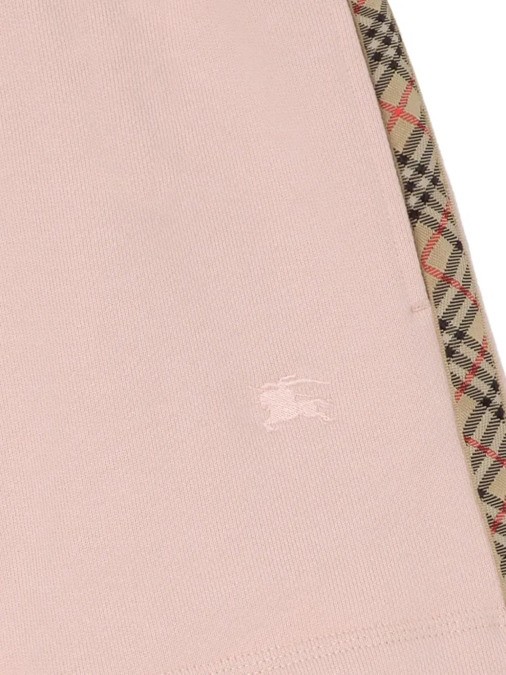 Шорты Burberry хлопковые в клетку, розовый — фото 4
