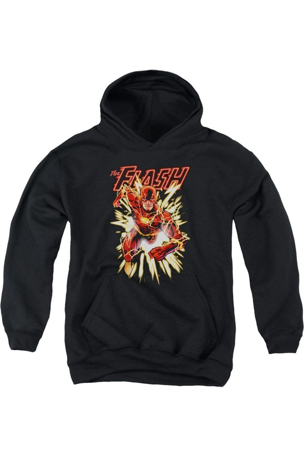 

Толстовка с капюшоном Justice League of America Flash светящаяся молодежная Gildan, черный