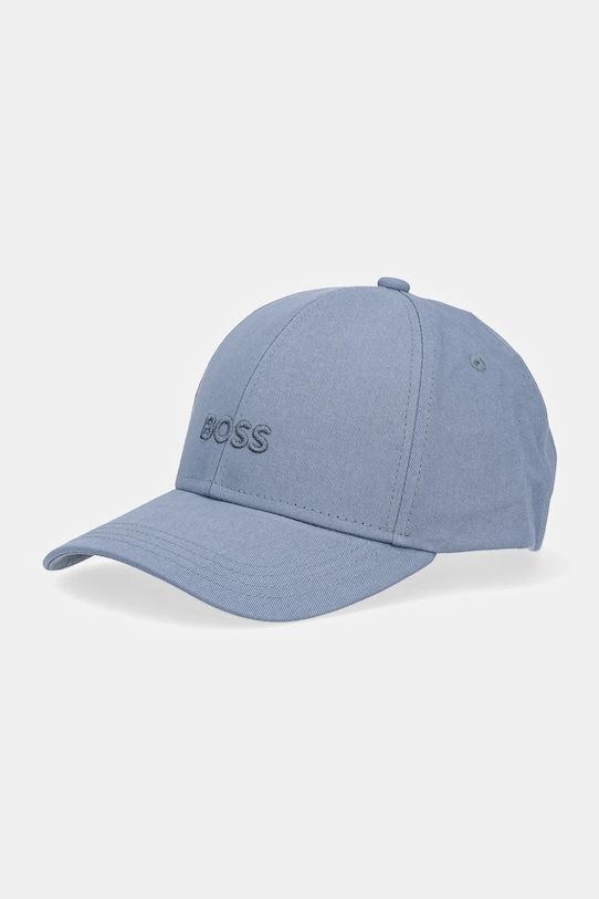 

Хлопковая кепка с козырьком Boss, синий