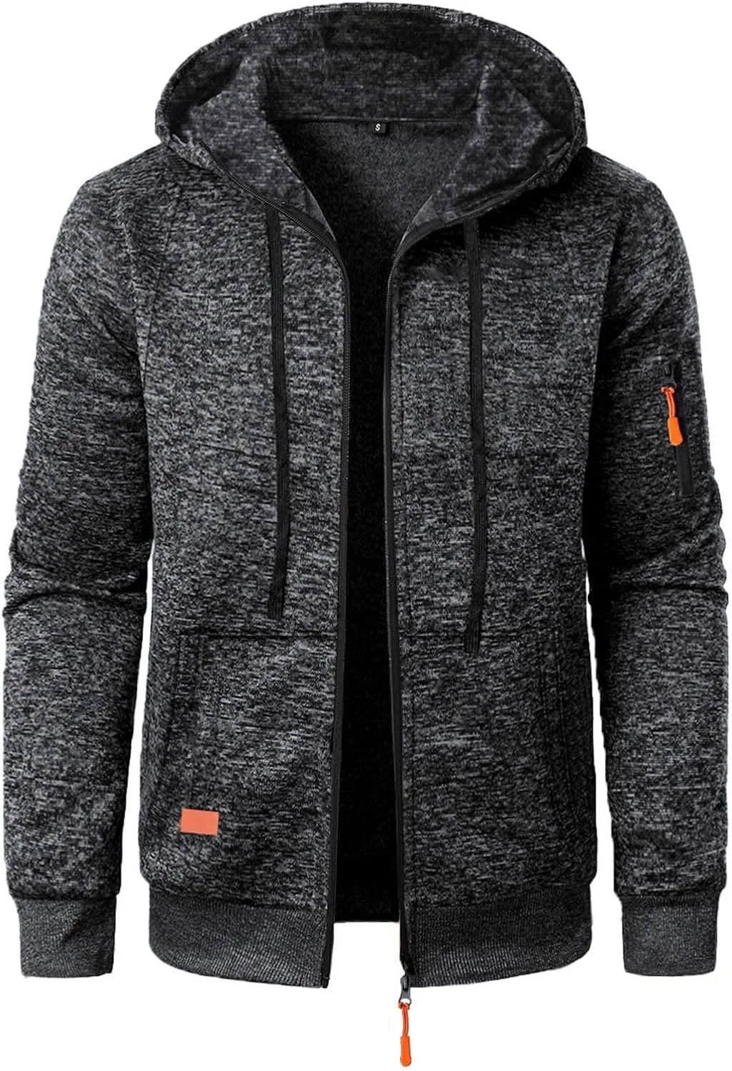 

Мужской спортивный худи с капюшоном и молнией