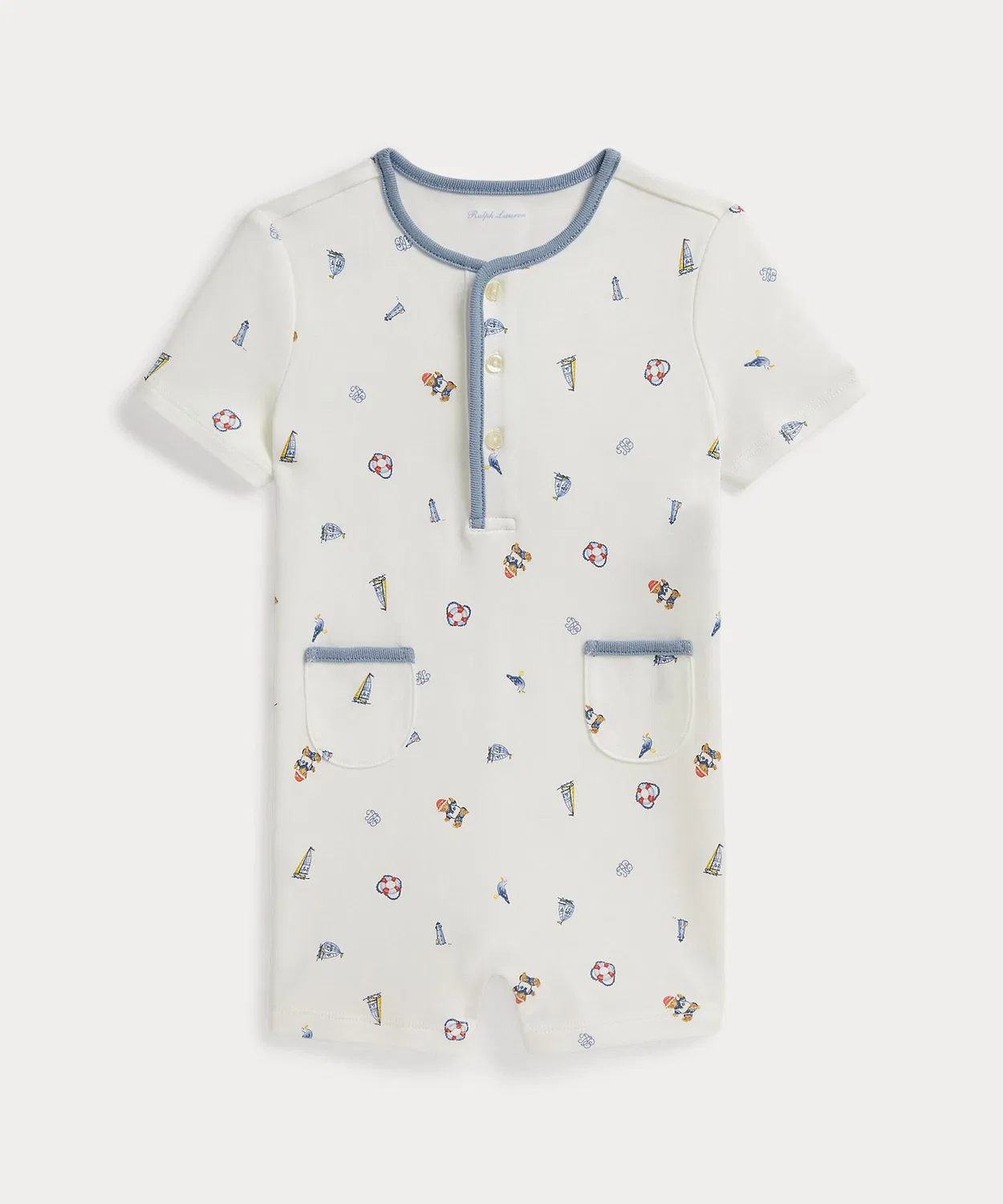 Детский комбинезон Polo Bear хлопковый короткий