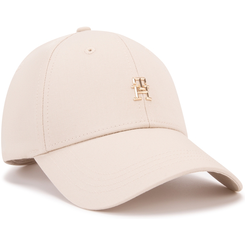 

Tommy Hilfiger Хлопковая бейсболка женская экрю, Ecru ACI