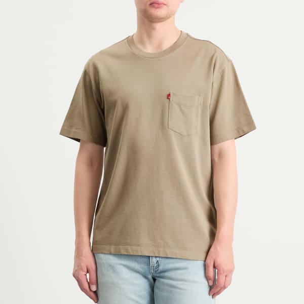 Эксклюзивная футболка Red Tab из плотной ткани с карманом Levi'S, vintage хаки — фото 2