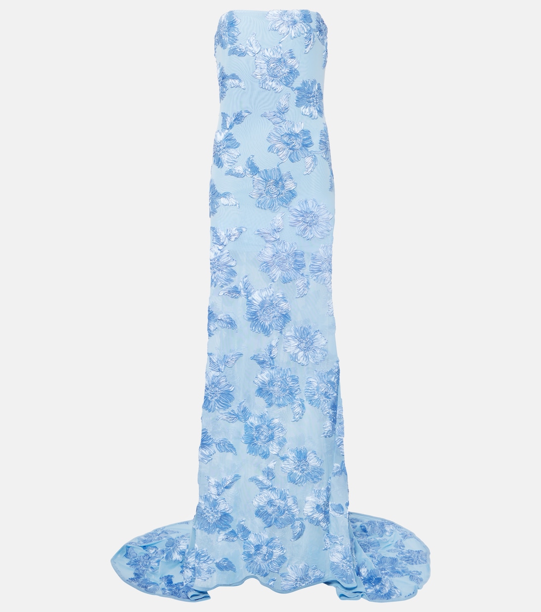 

Платье Alberty из сетки с цветочными аппликациями Rotate, Placid Blue