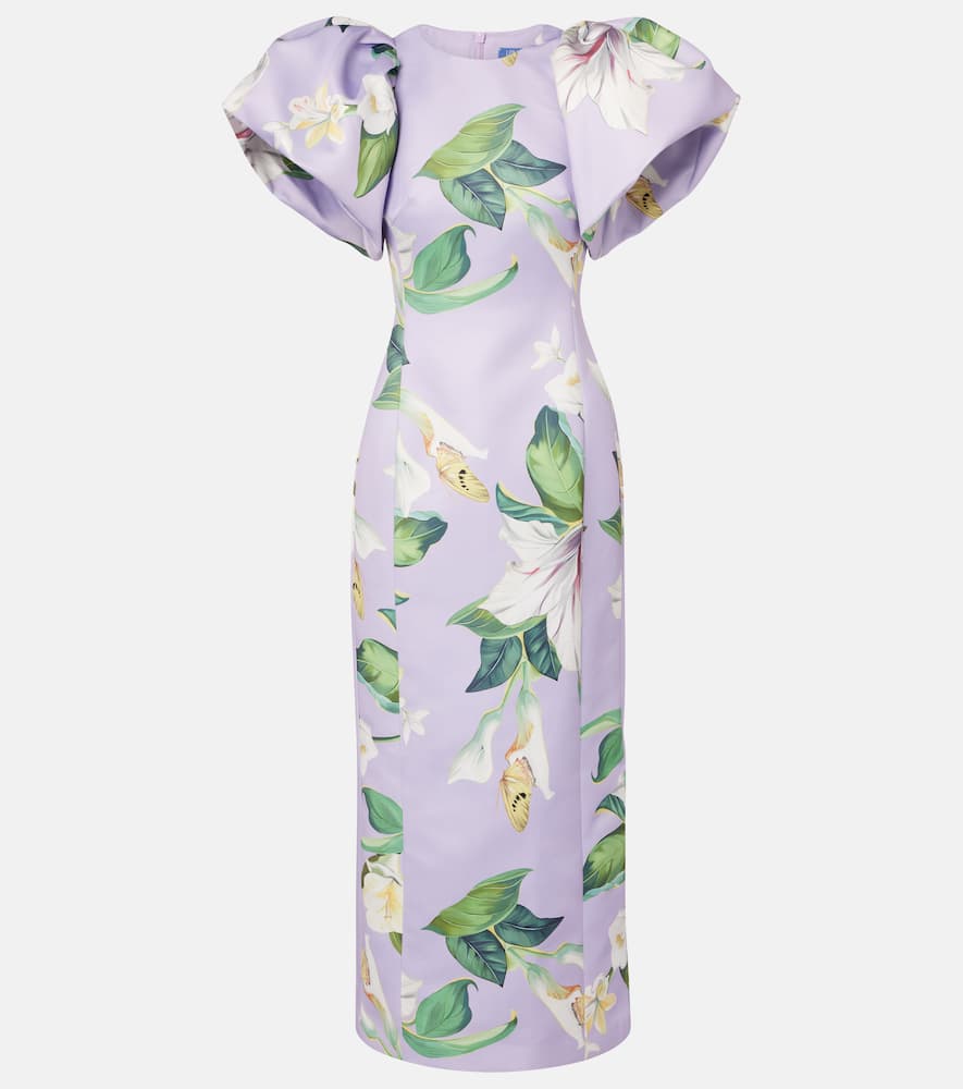 

Люсинда платье макси с цветочным принтом и пышными рукавами Leo Lin, Lily Blossom Print In Lilac